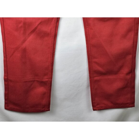 Beyond The Limit Men's Jeans Size 34 x 32 Red Straight Leg Denim Jean Pants - Picture 7 of 10